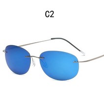 편광 티타늄 선글라스 폴라로이드 브랜드 디자이너 Gafas 남성용 라운드 선글라스