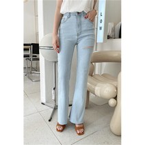 비비더블유스타일 BBWSTYLE 컷팅 부츠컷 데님 팬츠 (5740624)