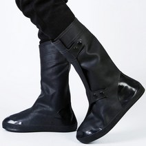 틱앤톡 비오는날 롱부츠 신발 방수 커버 TT23009, 2개, 블랙3XL