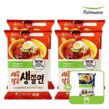 풀무원 새콤달콤 생쫄면 4봉+쯔유 냉우동 1봉, 없음