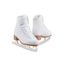 Jackson 클래식 200 여성용/용 피겨 아이스 스케이트 - 용 사이즈 12 미디엄 너비, White - Mark 1 Blades, Womens Size-4.0