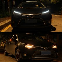 2개 LED DRL 신호 램프 아우디 A4 A5 A6 B5 B6 B7 B3 RS 콰트로 S 라인 C5 C6 TT A3 A7, 45cm