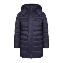 아이아스 포켓 하프 골프 패딩 네이비