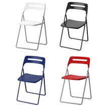 이케아 NISSE 니세 접이식의자/보조의자/스툴, 다크블루라일락_704.124.27, 1개