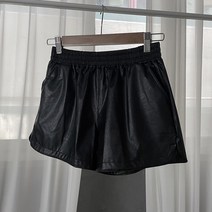 레자 반바지 가죽 밴딩 반바지 숏팬츠 만능코디템
