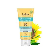 바보 보태니컬 100% 미네랄 활성 성분이 된 시어 선스크린 로션 SPF 50