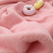 털원단 페이크퍼 에코퍼 밍크 극세사 54컬러, 파스텔핑크