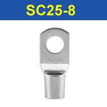 10PCS 주석 도금 구리 매트 카펫 러그 링 압착 단자 와이어 용접 케이블 커넥터 슈트 SC16-6 SC25-8, 02 SC25-8
