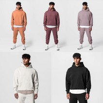 남자 트레이닝복 세트 커플 트레이닝 후드 조거팬츠 셋업
