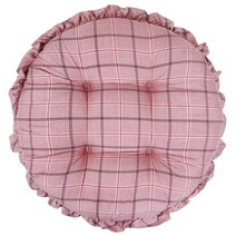 세미 헤링본체크 원형방석 SI 쿠션 의자 쇼파 방석