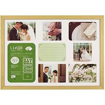 hakuba Liege charité fwlgc-wtl3 포토 프레임 대형 3면 목재 흰색 무인 양품 앨범, a3면 처리, 자연, 단품