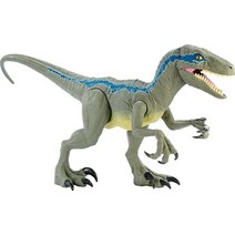 쥬라기 월드 도미니언 슈퍼 거대한 티라노사우루스 렉스 액션 피규어 104.1cm(41.5인치) 크기의 엑스트라 라지 공룡 장난감 움직일 수 있는 관절 및 식사 기능 포함 [아마, Velociraptor