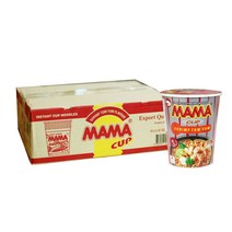 마마 컵 쉬림 톰냠 플레이버 컵라면 70g, 12개