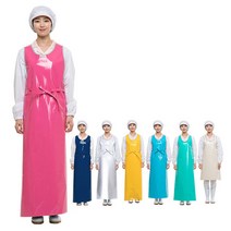 듀다스 어깨편한방수앞치마 특대 HK마트 / 찍찍이 위생앞치마 식당앞치마 청소앞치마, 특대/은색