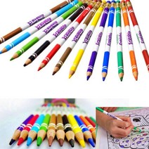지워지는 색연필 12색 채점펜 무지개색연필