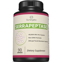 프리미엄 Serrapeptase 효소 보충 - 부비동 수식 당 40000 SU-90 캡슐은 장용 코팅 캡슐