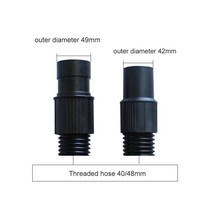 산업용 진공 청소기 호스 커넥터/브러시 세트 길이 2.4m 인터페이스 50mm 용 부품, 한개옵션0