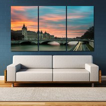 씨엘로 인테리어 캔버스 3분할 액자세트 35종 액자, 10