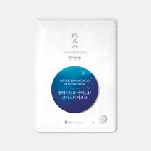 한천수 펩타이드&아미노산 모이스처 마스크 1매 보습 주름 탄력 마스크팩/보습/주름/탄력, 1개입