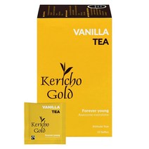 미국직구 케리초 골드 바닐라 차 풍미 바닐라 차 케냐 원산지 풍부 인공 방부제 없음 상의 이점 자세 차 25개 티백 (1팩), 수량, 상세참조