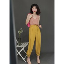 슬랙스반바지 IVYYANG 손수 정장바지 여성 여름 9부 조거팬츠 하이웨이스트 날씬해 보이는 와이드 2223476014