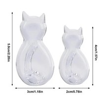 고양이호텔 아파트 만화 고양이 모양 벽 자체 접착 단색 주방 욕실 기숙사 개, 1.Clear
