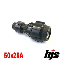 HJS PE 이경 소켓 레듀샤 50x25A (나사조임식 이음관 50mm 25mm), 1개