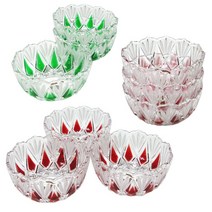 독일그릇 발터 새턴 화채볼 빙수볼 디저트볼 3개세트 13cm 레드/그린, 그린