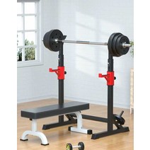 가정용 헬스 바벨 거치대 벤치프레스 역기 덤벨 아령, 5.스플릿 스쿼트랙 + 20kg 바벨 + 선물