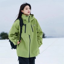 고어텍스 롱 등산 방수 항공 미국식 아웃도어 기능 후드 코트 여삼합일산계 루즈핏 카고 자켓 스키복