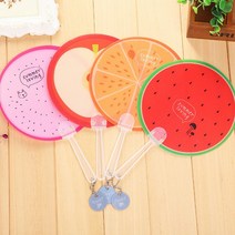 과일부채 캐릭터부채 손잡이부채 여름사은품 손부채, 용과일