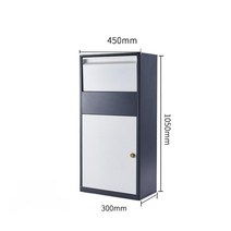 야외 무인 택배함 택배 보관함 가정용 원룸 빌라 주택, 01.화이트(M)-350x260x200