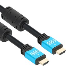 강원전자 넷메이트 NMC-HM03BZ 블루 메탈 HDMI 케이블 (v2.0 3m), 3m, 1개