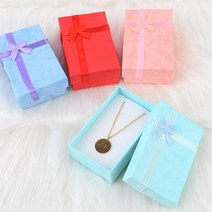 10개 귀금속 전문점 목걸이 포장 리본 상자 돌반지 선물케이스 보석집 금은방 악세사리 팔지, 블루