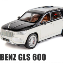 BENZ 벤츠 마이바흐 GLS600 투톤 SUV 1대24 자동차 미니카 모형 다이캐스트 청년K쇼핑, 화이트 블랙