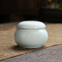 페이스 크림 용기 15ml 38ml 빈 차 미니 세라믹 화장품 루즈 박스 빈티지 스타일, [02] 38ml, [02] Pink Green