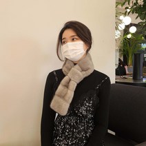 [2u0] 호리젠탈 리얼 밍크 퍼머플러