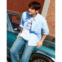 [지오다노] 043503 남성 오버핏 옥스포드 셔츠 01043503