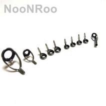 NooNRoo 배스로드 주조 낚시대 가이드 키트 스테인레스 스틸 가이드 DIY 수리 막대, size 4-2.0, Grey color