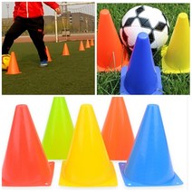 운동 훈련 놀이용 삼각콘 꼬깔모양 칼라콘 10개 랜덤 소형/대형 놀이체육 체육대회 인라인 축구연습, 소형 10개