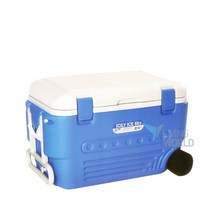 리빙월드 바퀴형아이스박스 60L(블루)
