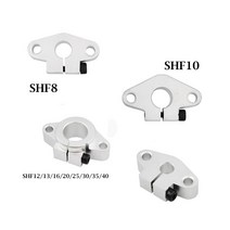 1pc SHF8 SHF10 8mm 선형 레일 샤프트 지원 XYZ 테이블 CNC 라우터 3D 프린터 부품, 07 25mm