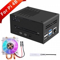 오이파이) 라즈베리파이4B 메탈케이스+CPU쿨러 K-0522 K-0522
