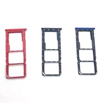 OPPO A1K SIM 카드 트레이 홀더 리더 SD 슬롯 어댑터 수리 부품, [01] black