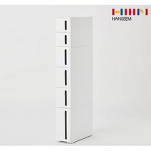 한샘 틈새 서랍장 6단 (S2+M3+L1), 단품