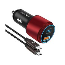VELOGK 슈퍼패스트타입 C 카 충전기 [73W 터보] 메탈어댑티브 55W 45W PPS/PD&QC3.0 USB C 카 어댑터 [슈퍼패스트충전 2.0] 삼성 S23 Ultra/