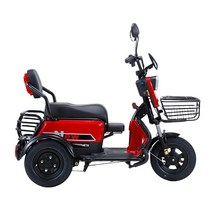 장애인용 3발전동스쿠터 오토바이삼발이 어르신전동차 새로운 전기 세발 자전거 작은 미니, 60V 800W  베어카, 단일사이즈