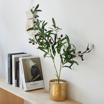 펫플랜트 올리브나무 조화 화분, 상세설명 참조, [소]올리브나무 조화화분(유광)