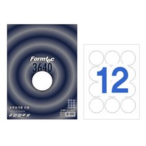 폼텍 LQ-3640 분류표기용레이저잉크젤라벨지 12칸 20매