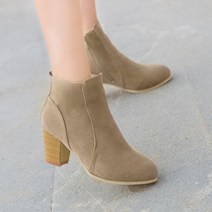 도오빠 치므슈 여성 앵클 부츠 힐 7CM 하이탑 숏 부티 워커 구두 여자앵클부츠